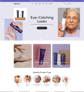 Eye-catching makeup looks with product highlights for a mature audience.