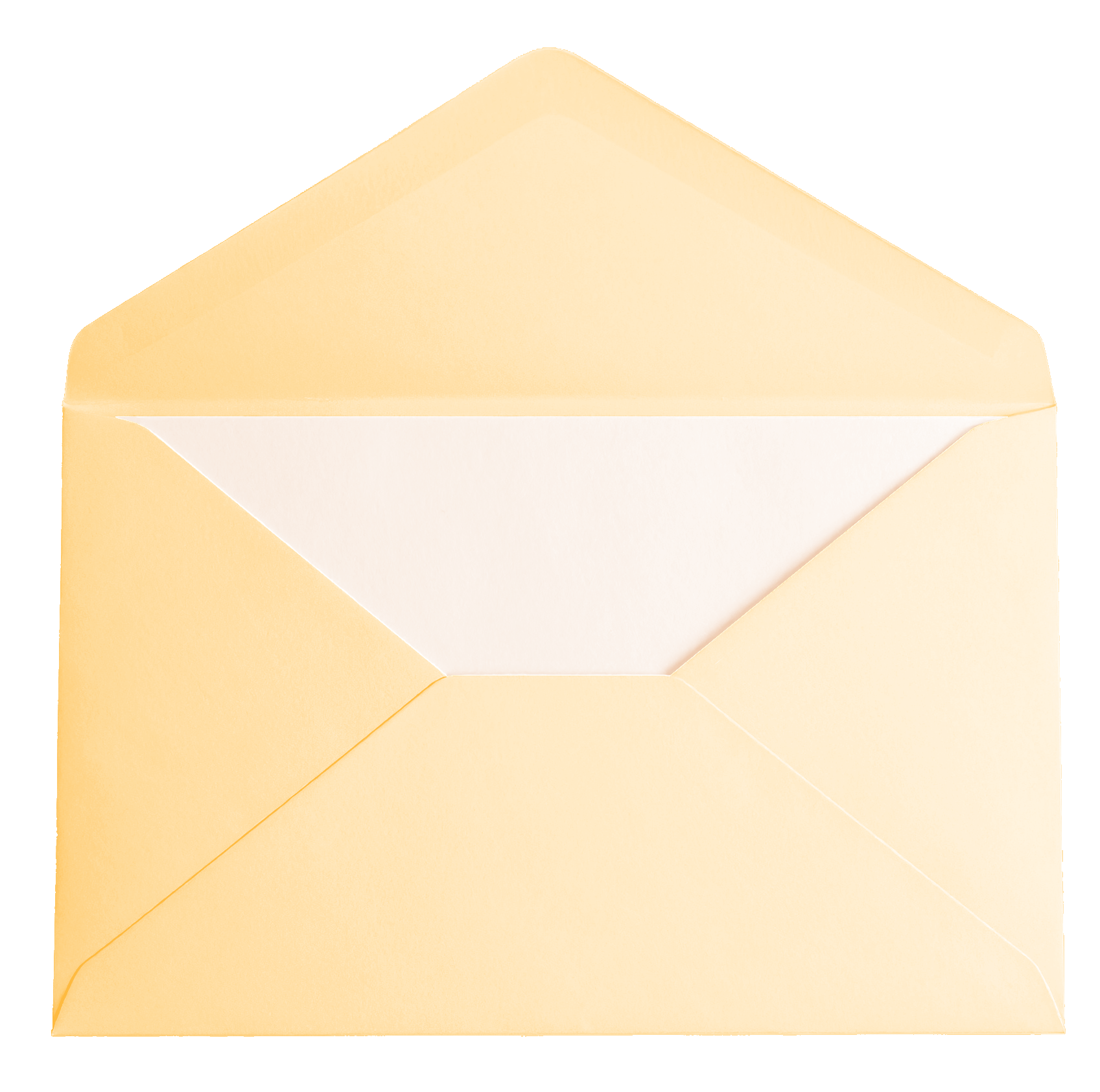A beige envelope with a white letter inside. A beige envelope with a white letter inside.