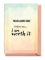 Inspirational quote encouraging perseverance and self-belief.