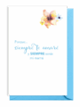 Tarjeta con mensaje amoroso para mamá en español con flores acuarela.