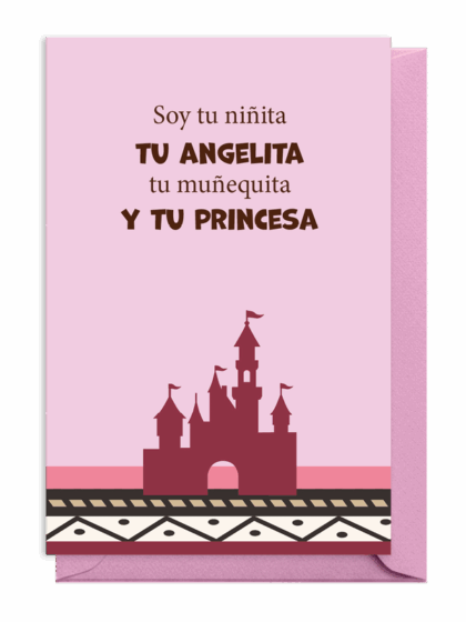 Frase tierna sobre una niña como angelita y princesa.