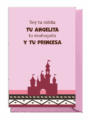 Frase tierna sobre una niña como angelita y princesa.