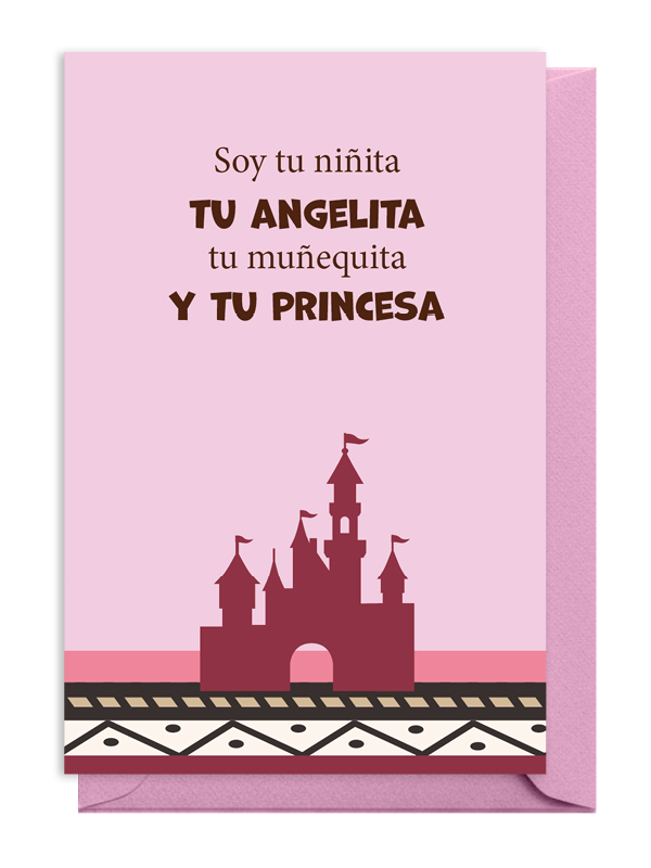 Frase tierna sobre una niña como angelita y princesa.