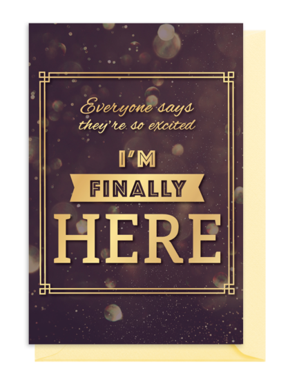 Inspirational quote about arriving and excitement.