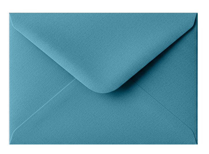 A blue envelope with a pointed flap on a white background. A blue envelope with a pointed flap on a white background.