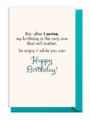 A heartfelt birthday message expressing hope and well wishes.