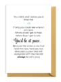 A heartfelt poem about love and loss with a soothing background.