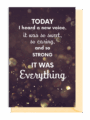 Inspirational quote about hearing a sweet, caring voice that became everything.