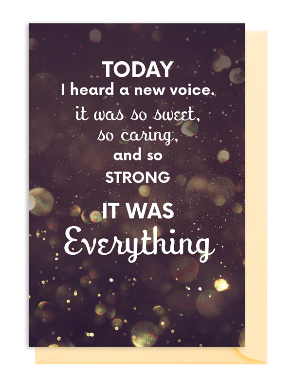 Inspirational quote about hearing a sweet, caring voice that became everything. Inspirational quote about hearing a sweet, caring voice that became everything.