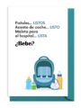 Checklist for baby essentials including pacifiers, car seat, and hospital bag.