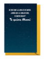 Mensaje nocturno con estrellas y texto cariñoso para mamá.