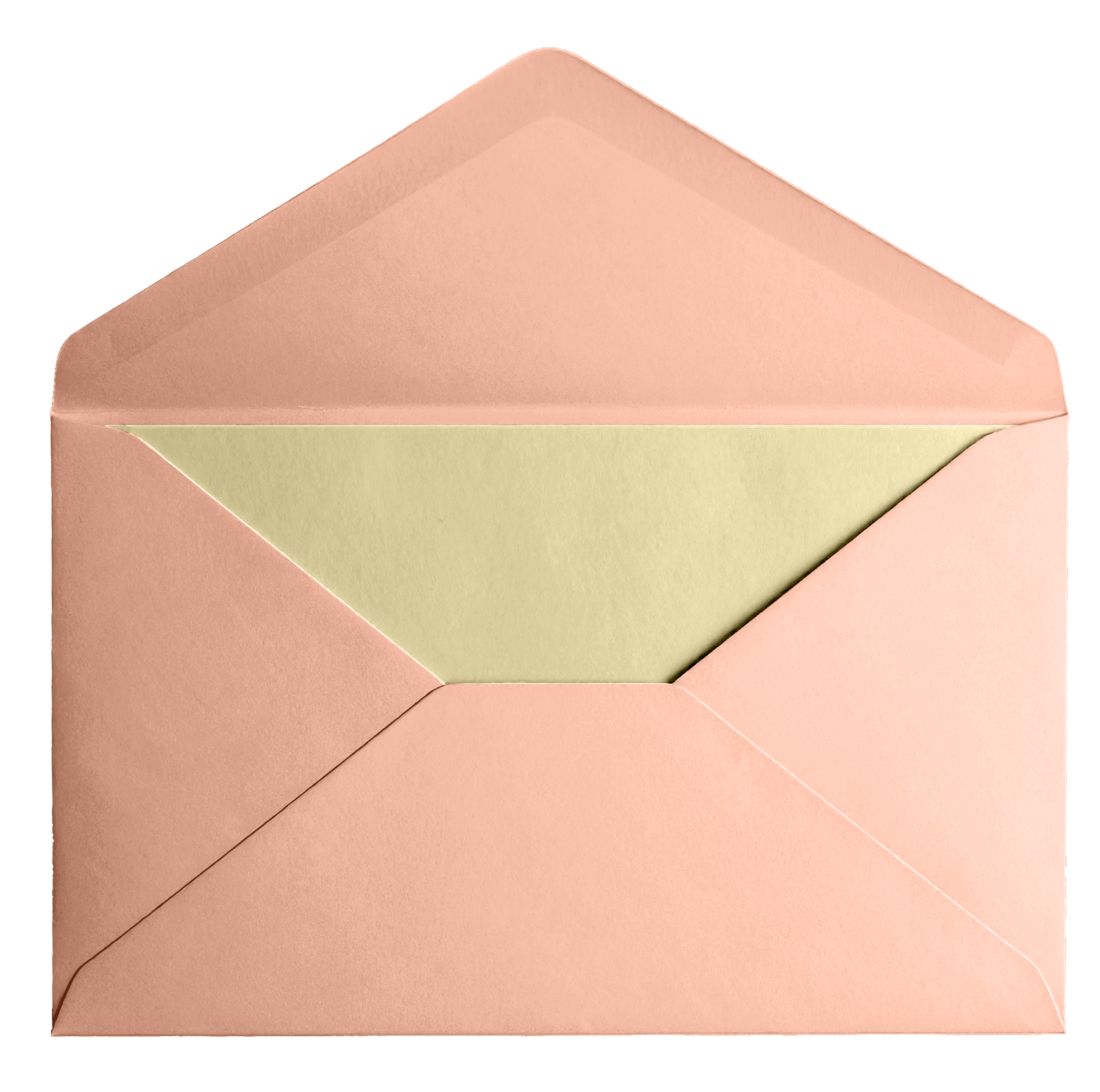 A pink envelope with a cream-colored letter inside. A pink envelope with a cream-colored letter inside.