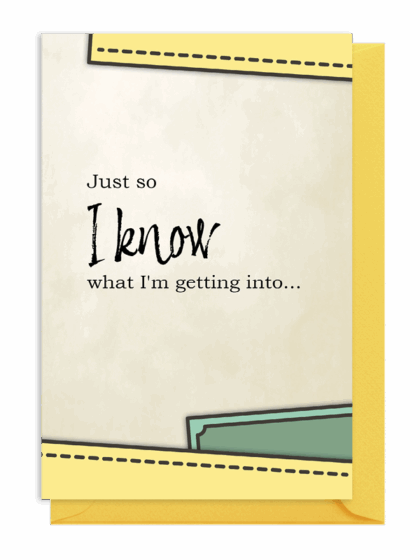 A motivational quote about knowing what you're getting into.