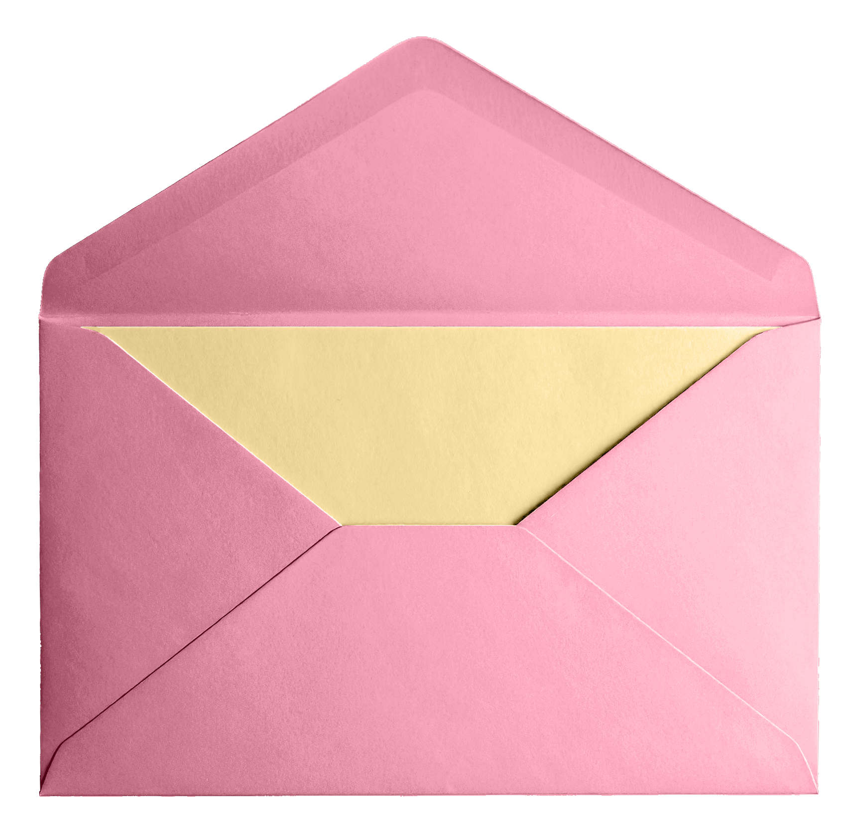A pink envelope partially opened revealing a yellow card inside. A pink envelope partially opened revealing a yellow card inside.