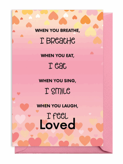 Inspirational text about emotions linked to breathing, eating, singing, and laughing.