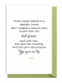 Inspirational quote about love and purpose with delicate leaf illustration.